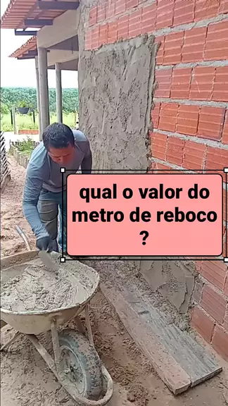 quanto ta o metro de reboco: o valor do metro do r ...| Kwai