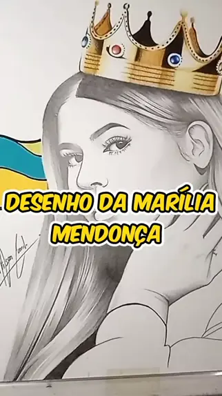 desenho da marília mendonça