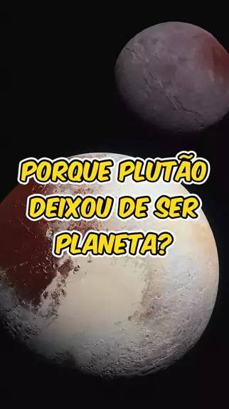 plutão deixou de ser planeta